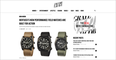 JACOB GRAYE reviews Bertucci "New Performance Field Watches Are Built For Action"
