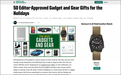 Bertucci A-1R Listed on "Popular Mechanics: Best Gadget and Gear Gifts for the Holidays"