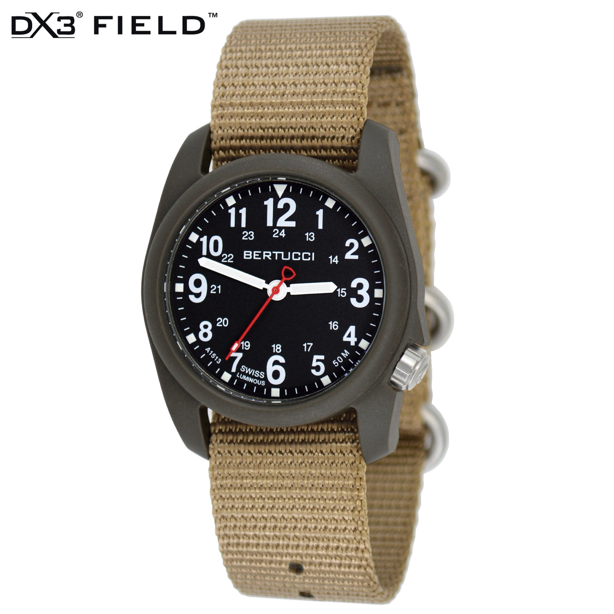 DX3® Field™ - Black Dial w/ Coyote Nylon Band #11027