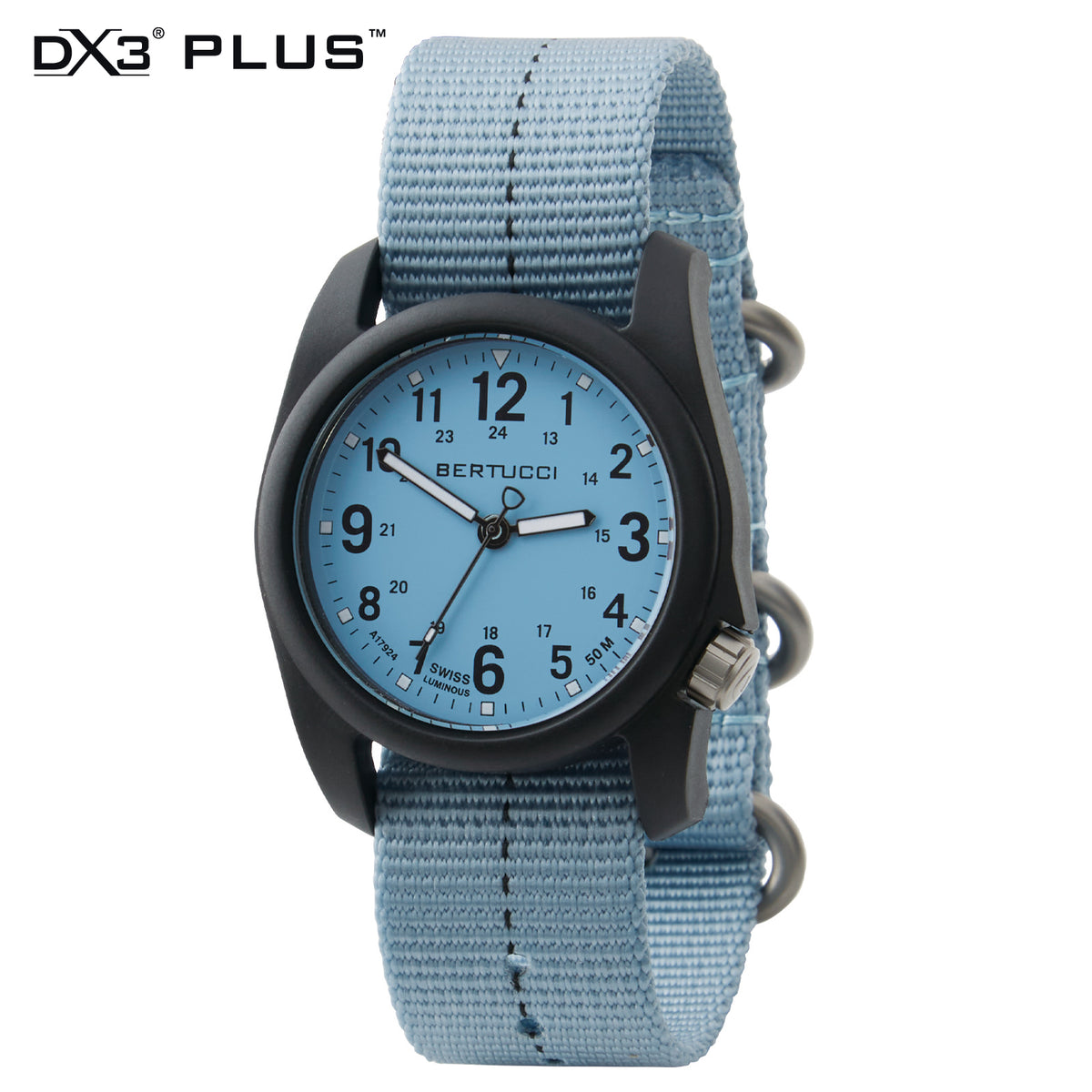 11133 DX3® PLUS™ Aquamarine dial, Aquamarine w/ Black Dashline
