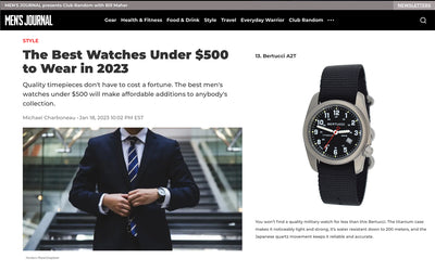 Bertucci is one of the best watches under $500 from Men's Journal