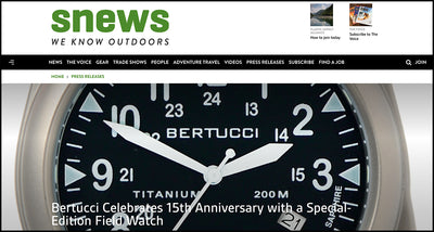 SNEWS: Bertucci Celebrates 15th Anniversary with a Special-Edition Field Watch