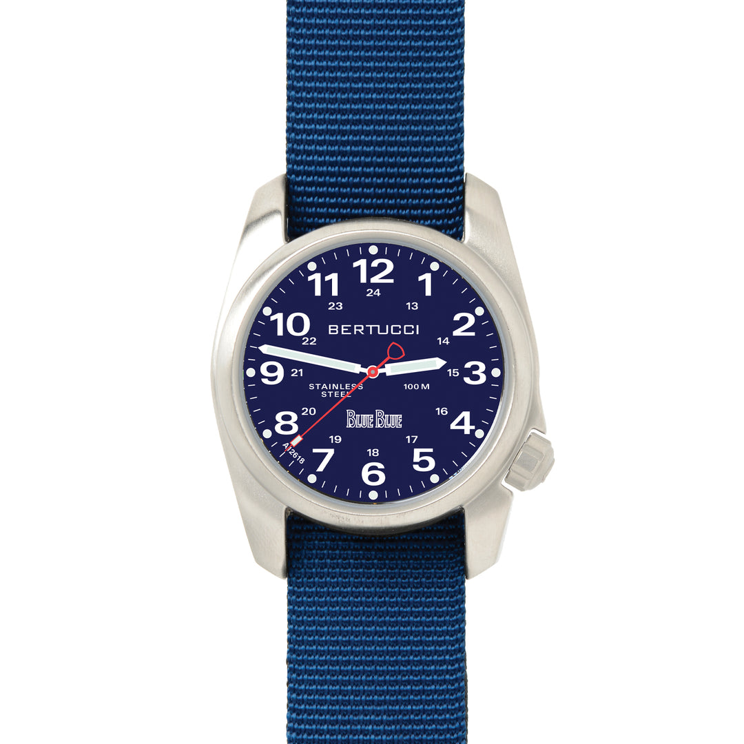 く*ん様 BERTUCCIとBLUE BLUEのコラボ腕時計 10019 Japan Blue Blue™ A-1S Field™ Special Edition - Circa 2018