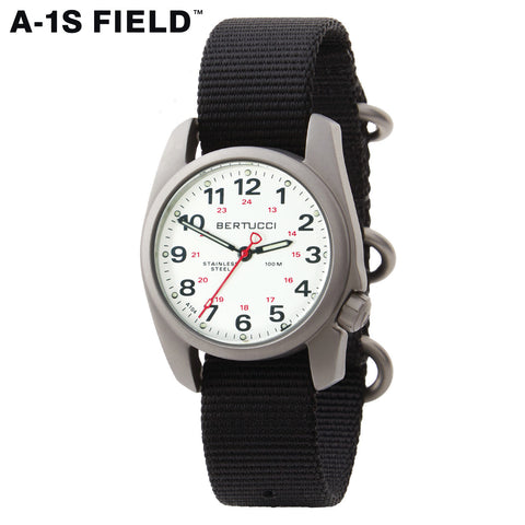 #10022 A-1S Field™ - White Dial, Black Nylon Band