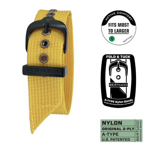 #101B - Yellow w/ black hardware, 7/8" - 22 mm size for A-2, A-3, A-6, A-7, B-1 & D-3 Cases Original MSRP $29