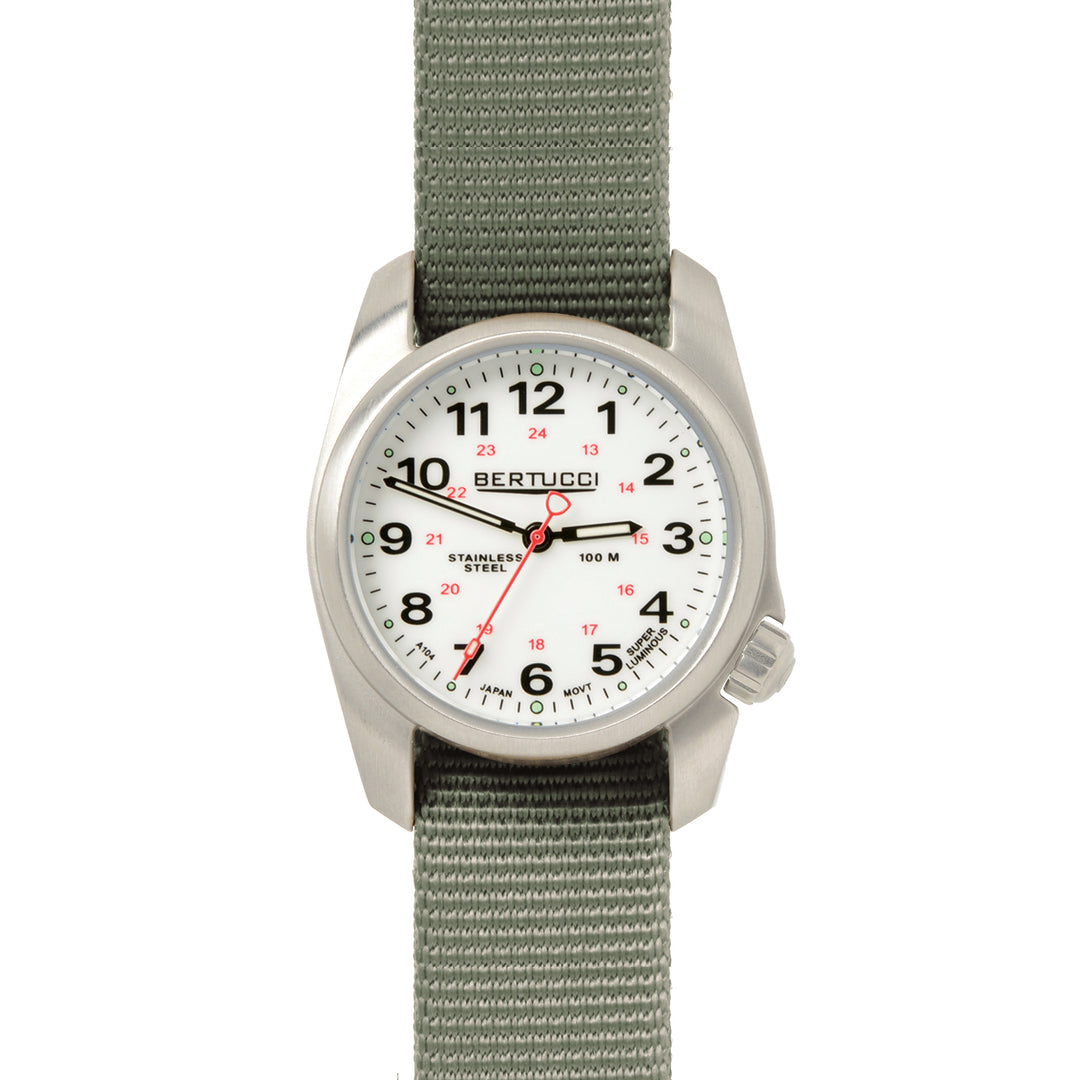10201 A-1S Field™, White Dial w/ Defender Drab™ Nylon Band