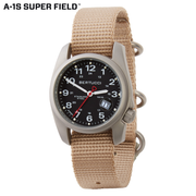 #10601 A-1S Super Field™ - Black Dial w/ Defender Khaki nylon band