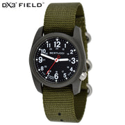 #11026 DX3® Field™ - Black Dial w/ Defender Olive™ Nylon Band