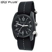 #11043 DX3® Plus™ - Black w/ Ghost Gray™ Dial, Black w/ Ghost Gray™ Dash Line™ Nylon Band - Original MSRP: $75