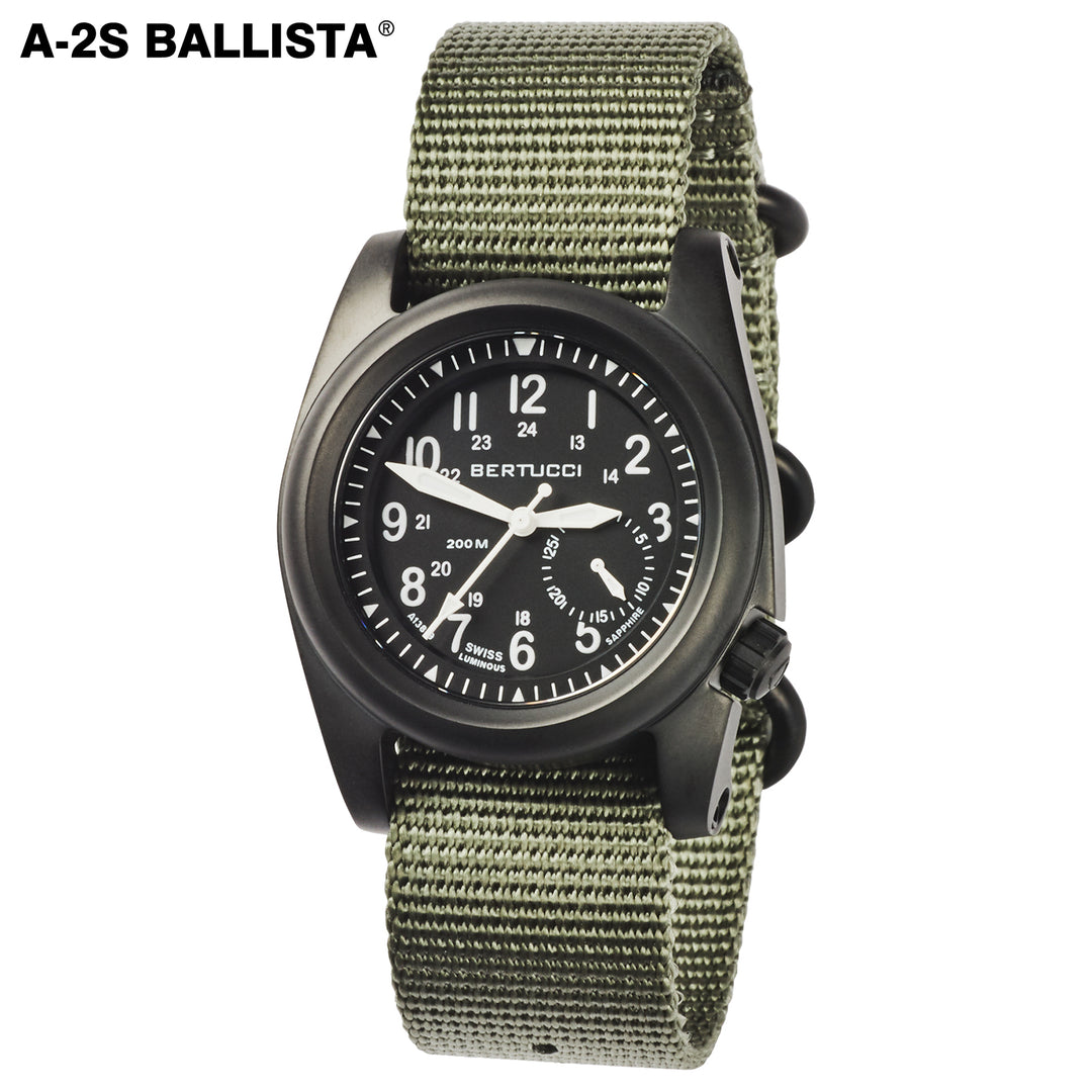 Bertucci A-2S Ballista Stainless Steel Field Watch with Date –  ultimatefieldwatch.com - Bertucci Watches