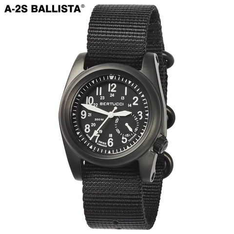 #11086 A-2S Ballista, Matte Black dial w/ Black Nylon Band, Original MSRP: $225