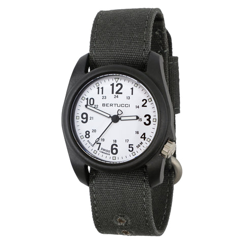 #11095 DX3® Canvas™ - White Dial, Faded Black Comfort Canvas™ Band