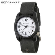 #11095 DX3® Canvas™ - White Dial, Faded Black Comfort Canvas™ Band
