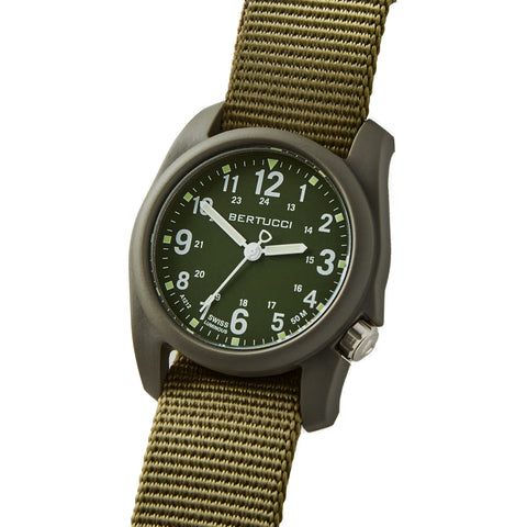 #11117 DX3® Field™ - Olive Dial, Forest Nylon Band