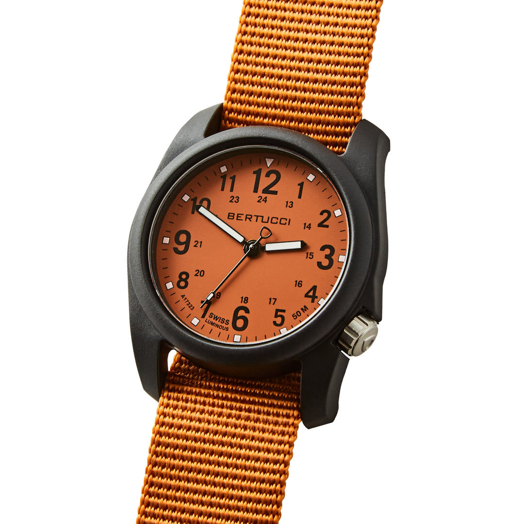 11118 DX3® Field™ - Cicada Orange™ Dial, Cicada Orange™ Nylon Band