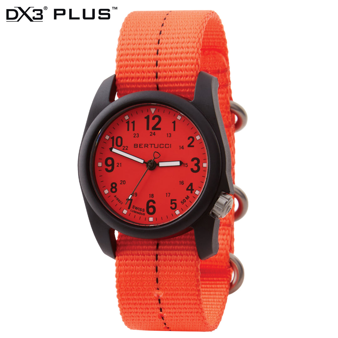 DX3® Plus™ - Blaze Dial, Blaze w/ Black Dash Line™ Nylon Band