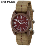 #11146 DX3® Field™ - Legion Red™ Dial, Coyote w/ Legion Red Dashline™ Nylon Band, Field Khaki Case