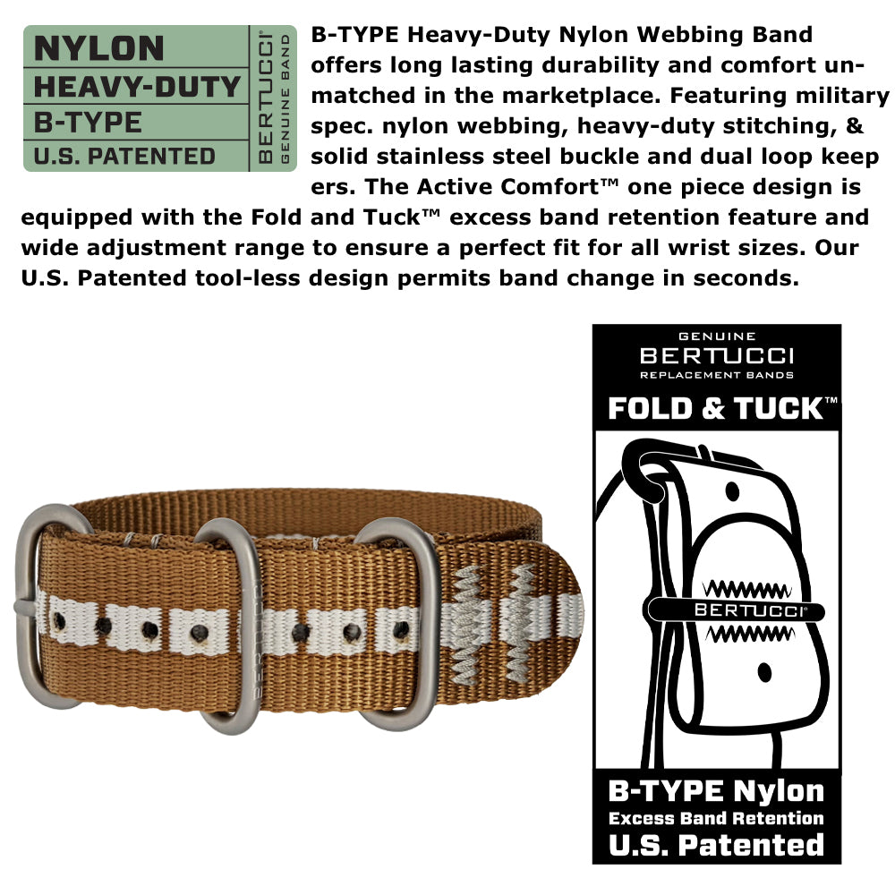 DX3® EDGE™ - Terracotta Super Dash Line™ Nylon Band - #11164