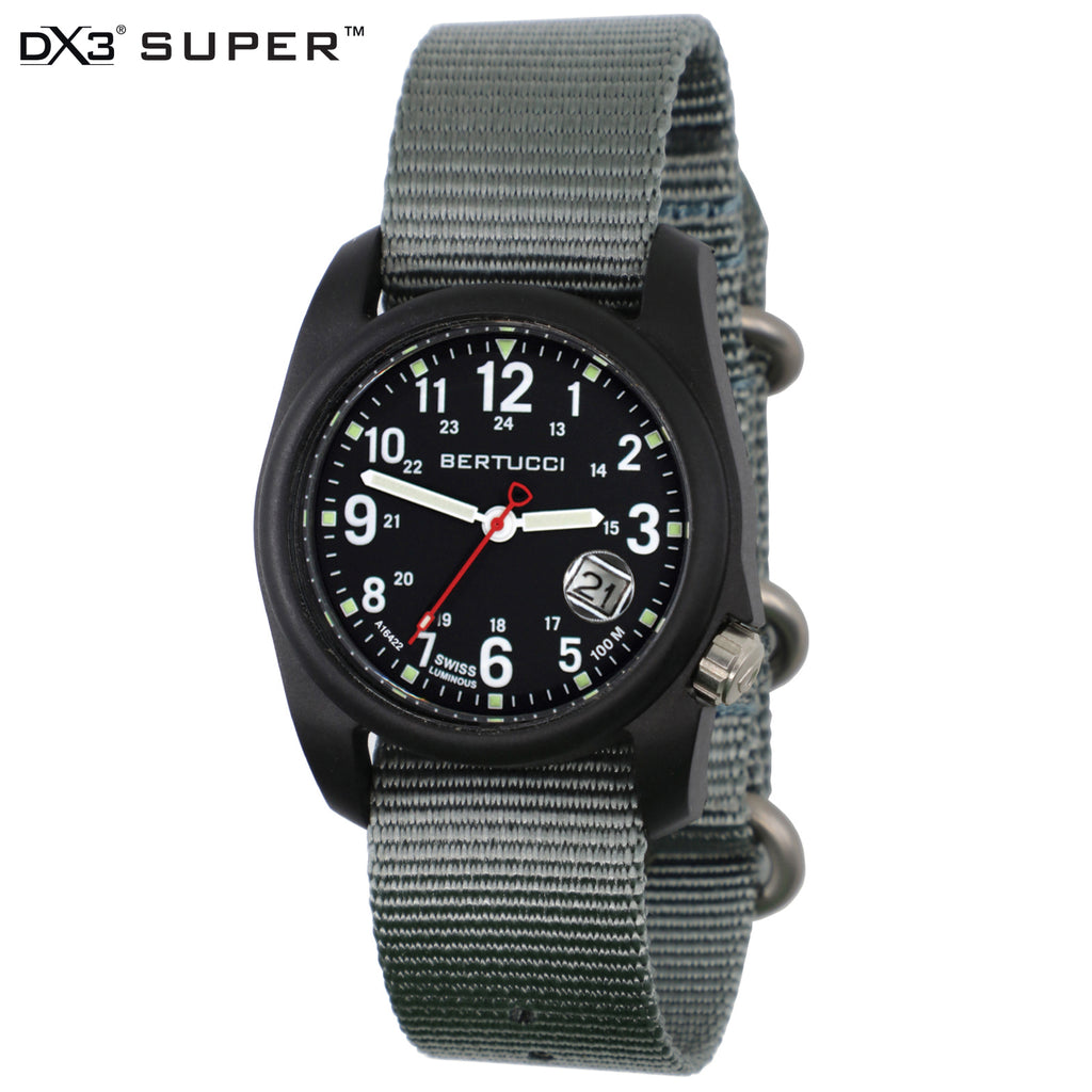 DX3® SUPER™ - Black w/ Vintage Drab™ Nylon Band #11201