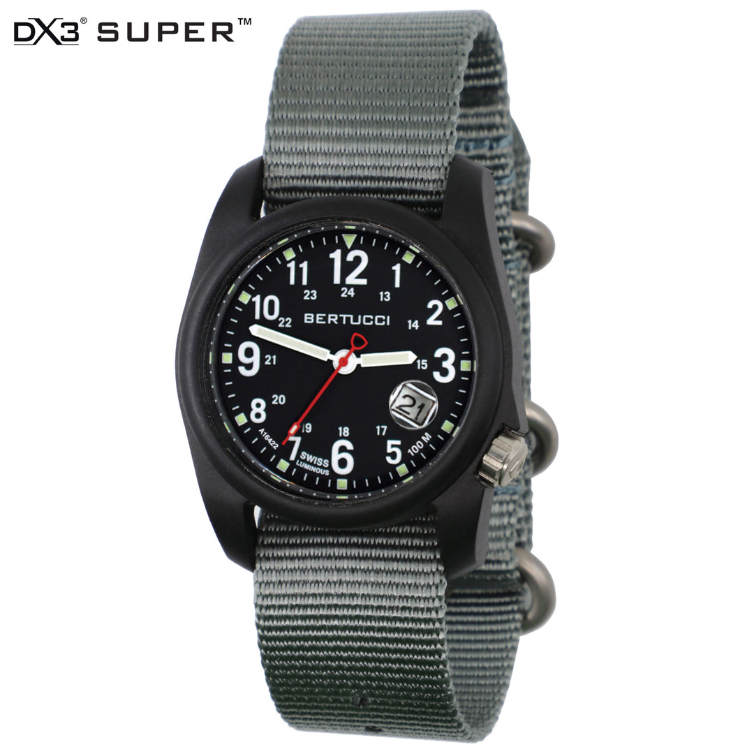DX3® SUPER™ - Black w/ Vintage Drab™ Nylon Band #11201