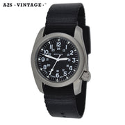 #11500 A-2S Vintage™ - Black dial, Black Comfort-Webb™ Band