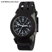 #11516 A-2S Military Ultra-Duty™, Black dial w/ #31V Black Vtech Tridura™ band + #300 Black Pro-Guard
