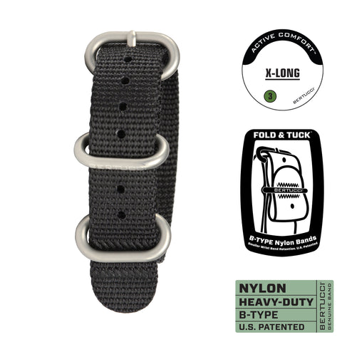 #117XL - Black w/ matte hardware, 5/8" - 17 mm size for M-1 & M-2 Cases, Original $28