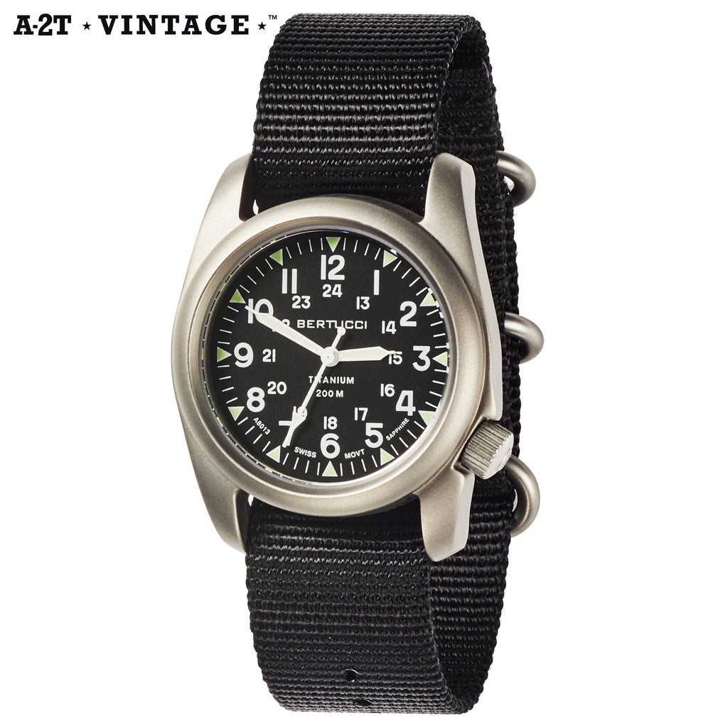 A-2T Vintage – Black / Brown Leather