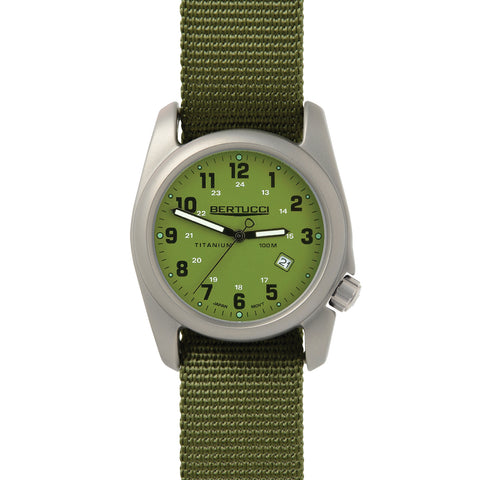 #12123 A-2T Original Classic, Olive Dial w/ Forest Nylon Band - Collectors Corner Circa 2010