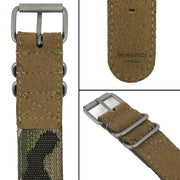 #13907 A-4TS Super Yankee™ Solar - Black dial, Desert Rough-Out Leather + Webbing Band