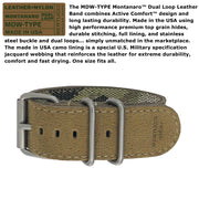 #13907 A-4TS Super Yankee™ Solar - Black dial, Desert Rough-Out Leather + Webbing Band