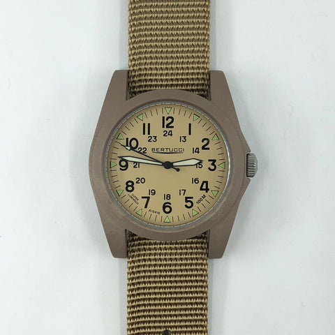 #13361CC A-3P Original Classic™, Khaki Dial, Dk. Khaki case w/ Bertucci Khaki Nylon Band - Collectors Corner™ Circa 2016 - Original MSRP $95