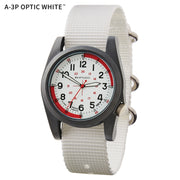 #13396 A-3P Optic White™ Optic White Dial w/ White Nylon Band - Nurse Watch