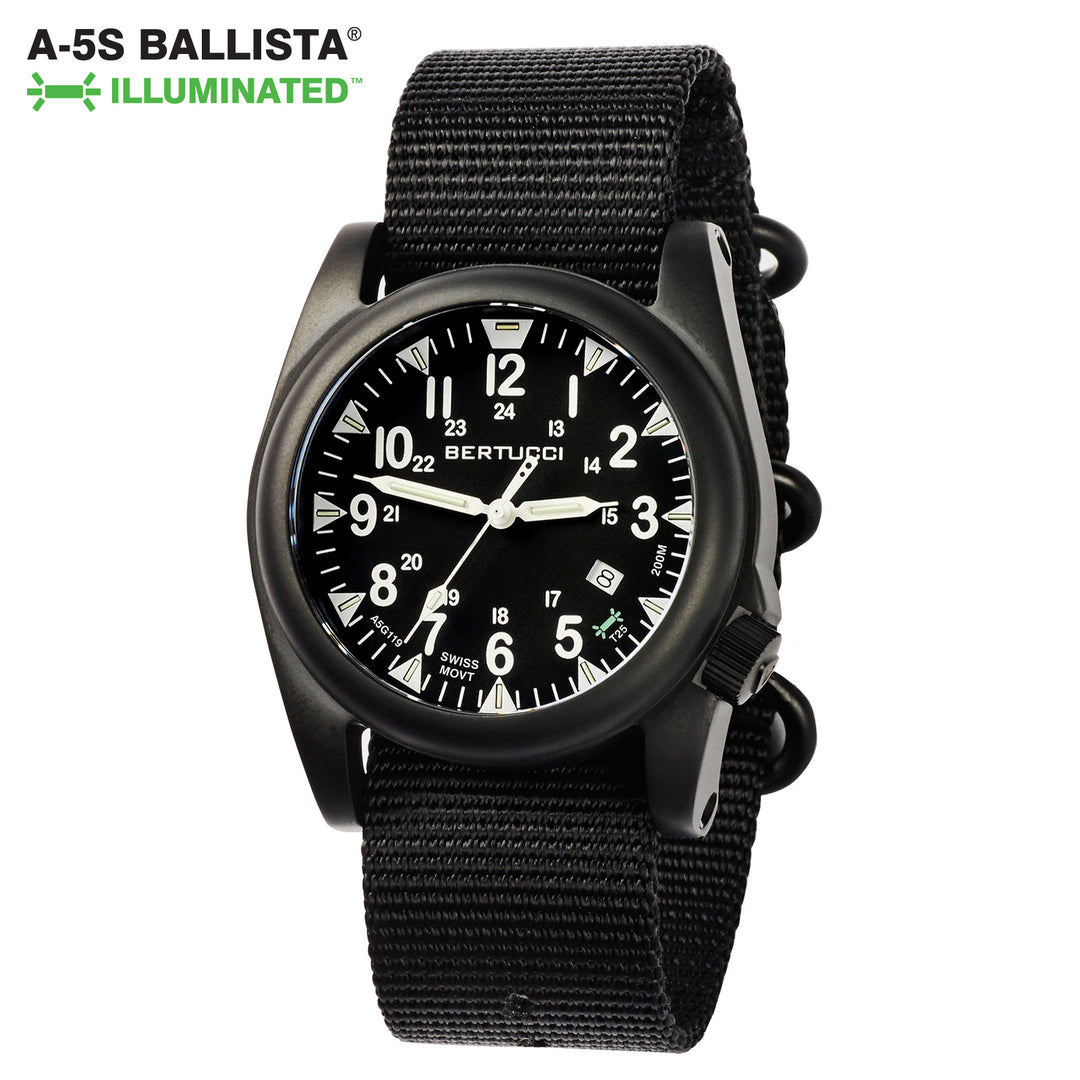 Bertucci A-5S Ballista Illuminated Stainless Steel Tactical Watch
