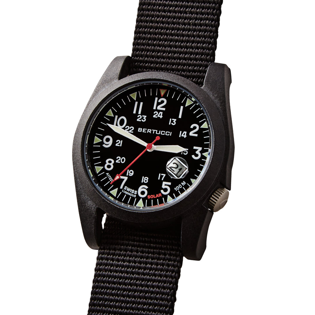13800 A-3PS Solar Field - Black w/ Black Nylon Band
