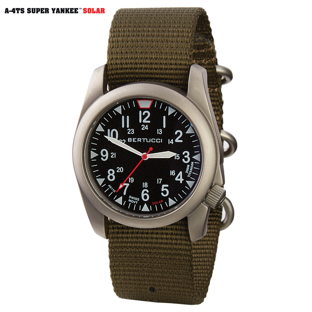 13906 A-4TS Super Yankee™ Solar - Black dial, Defender Olive