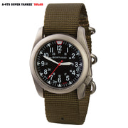 #13906 A-4TS Super Yankee™ Solar - Black dial, Defender Olive™ Nylon Band
