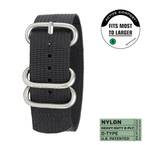 #167 - Black w/ matte hardware, 7/8" - 22 mm size for A-2, A-3, A-6, B-1, D-3 Cases, Original MSRP: $29