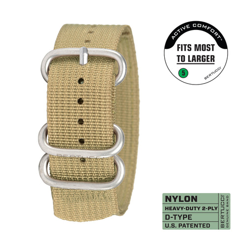 #169 - Patrol Khaki™ w/ matte hardware, 7/8" - 22 mm size for A-2, A-3, A-6, B-1, D-3 Cases, Original MSRP: $29