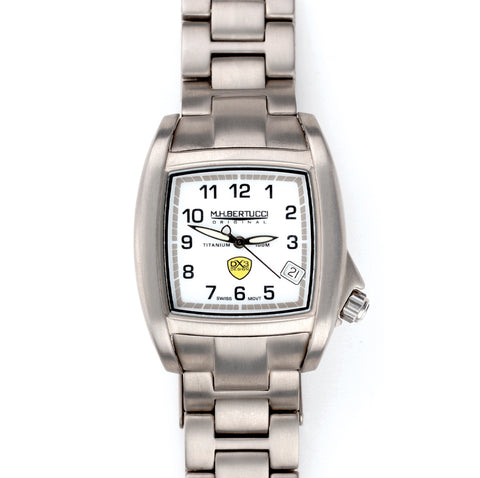 #17931 C-1T Titanium Field, Screw Down Crown & Case Back, White Dial w/ Solid Titanium Bracelet - Collectors Corner™ Circa 2004, Original MSRP $295