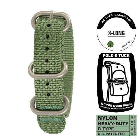 #184XL - Hunter Green w/ matte hardware, 5/8" - 17 mm size for M-1 & M-2 Cases, Original MSRP: $28