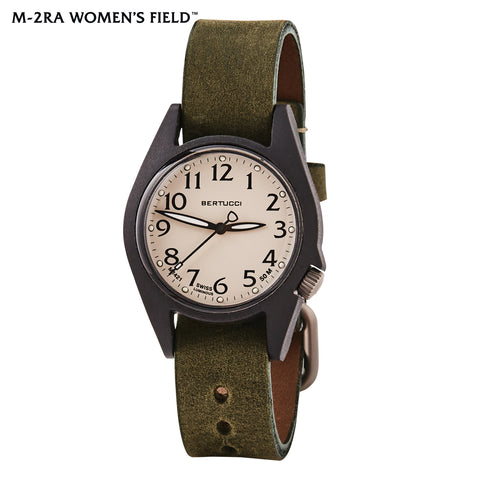 #18505 M-2RA Women's Field™ - Sand Dial, Liguria Olive Leather Band