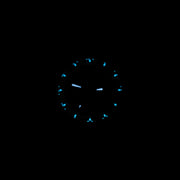 #22034 A-2SEL Super Illuminated Ghost Gray electroluminescent dial w/ Thin Blue Line nylon band - Police Watch