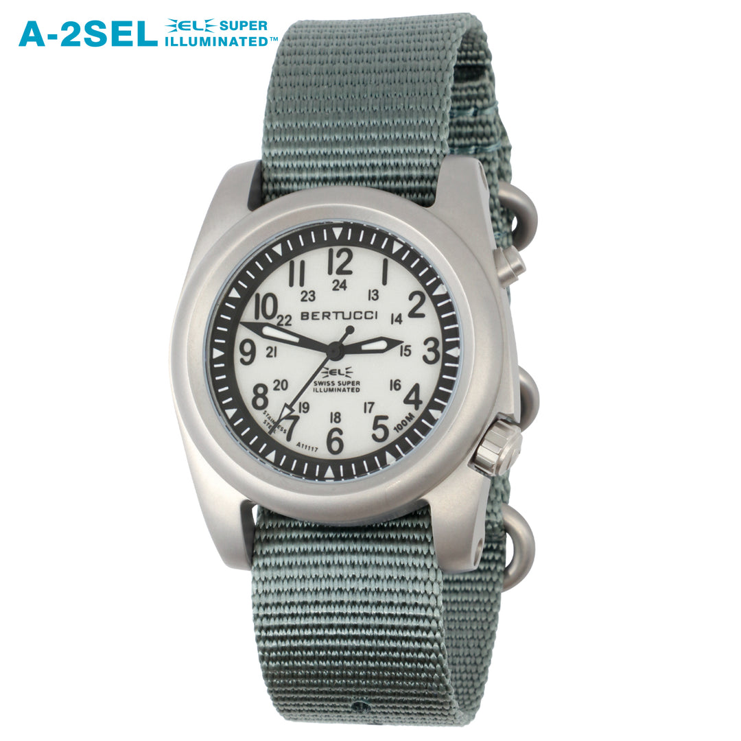 22033 A-2SEL Super Illuminated - Ghost Gray EL, Vintage Drab Nylon
