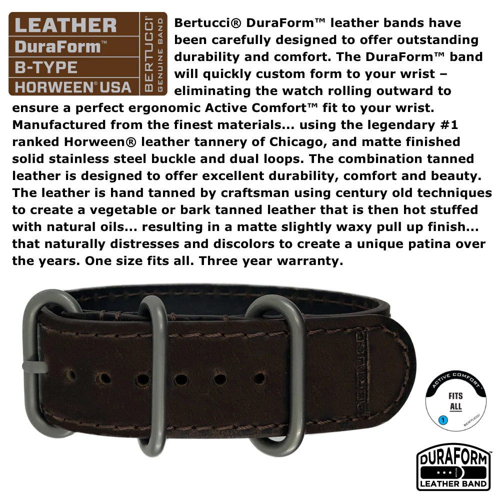 12903 A-7TS RETROSPEC™ SOLAR Black Dial, Alpina Brown Duraform