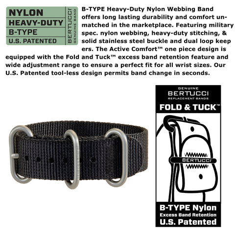 #10022 A-1S Field™ - White Dial, Black Nylon Band