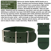 #22031 A-2SEL Super Illuminated Ghost Gray EL - Nurra Verde Italian Rubber NATO Band