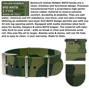#16513 A-6A Experior Italia™ - Marine Green, Commando Camo Olive Italian Rubber NATO band