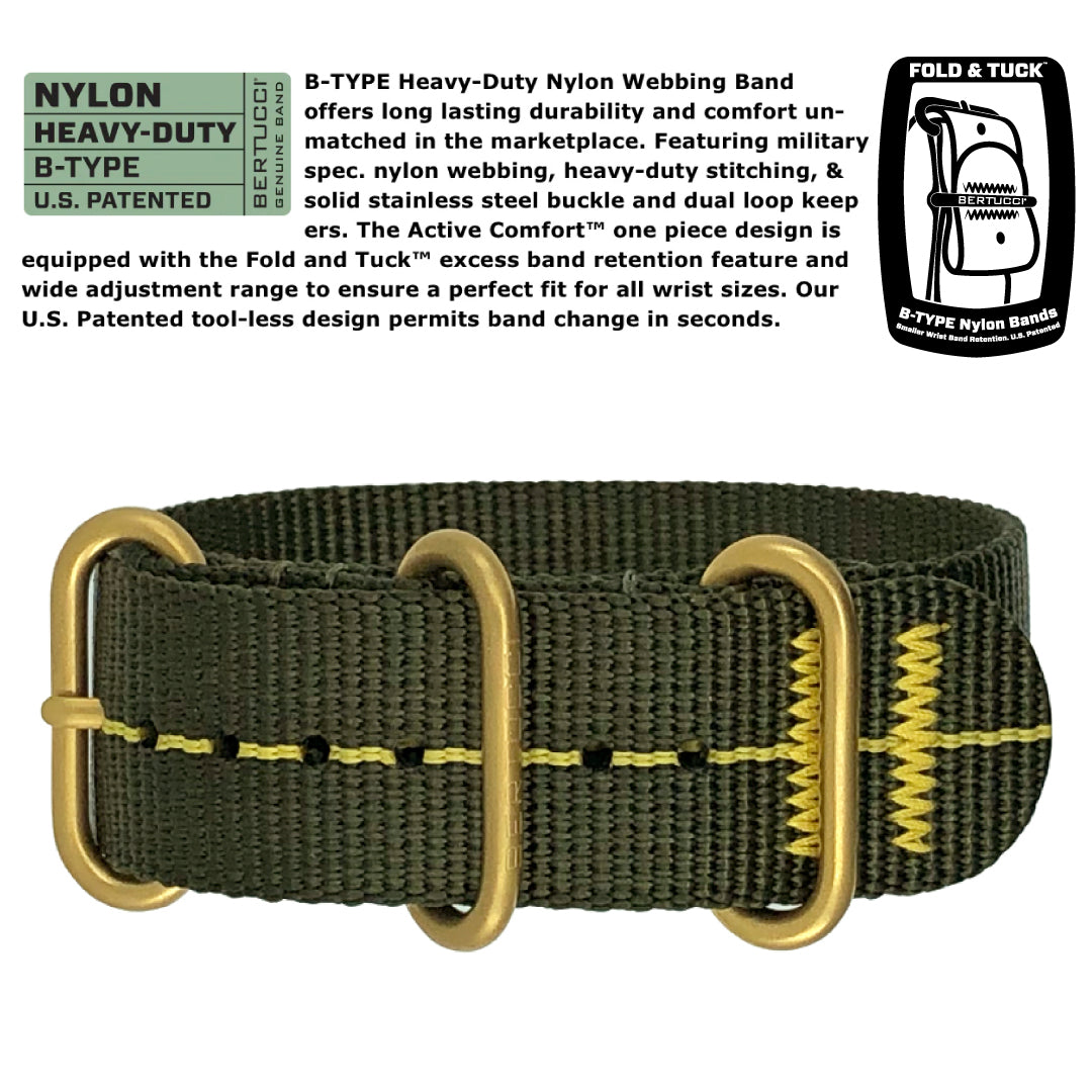 16301 A-2A Golden Field - White dial, Defender Olive™ w/ Gold Pro