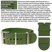 #11604 A-2RA RETROFORM NATO™ - Black Dial, Vintage Olive Italian Rubber Band
